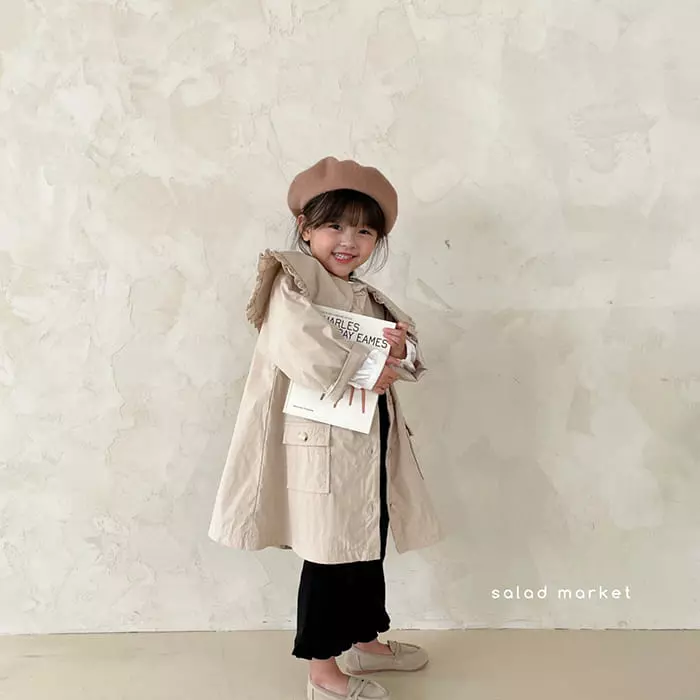 Salad Market - Korean Children Fashion - #kidsstore - Miu Trench Coat - 9