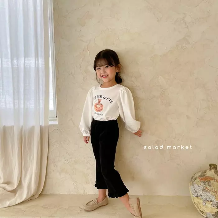 Salad Market - Korean Children Fashion - #kidsstore - Waffle Tee - 6