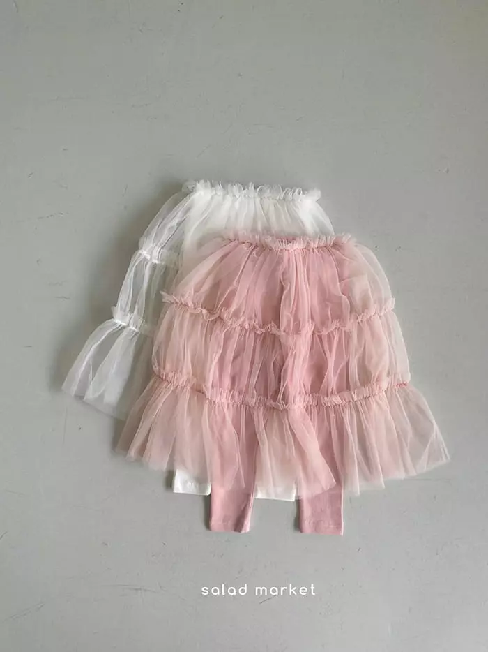 Salad Market - Korean Children Fashion - #kidsstore - Sugar Tutu Skirt Leggings - 5