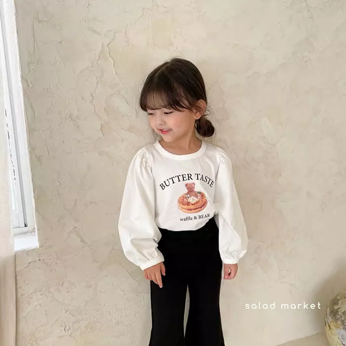 Salad Market - Korean Children Fashion - #kidzfashiontrend - Waffle Tee - 7