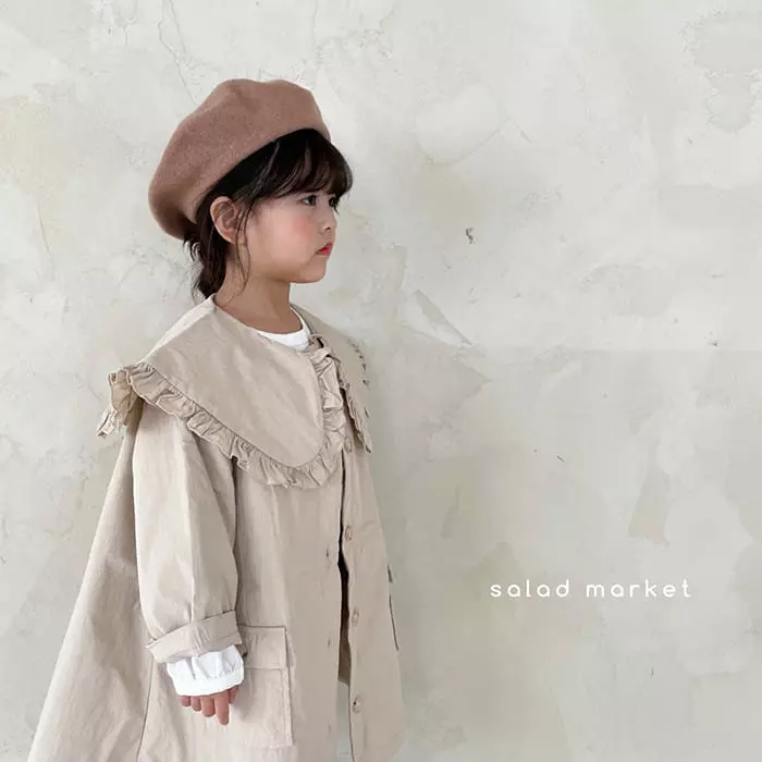 Salad Market - Korean Children Fashion - #littlefashionista - Miu Trench Coat - 12