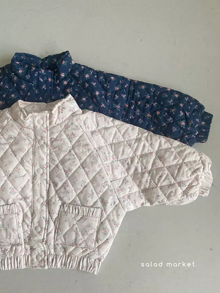 Salad Market - Korean Children Fashion - #magicofchildhood - Dove Quilting Jumper