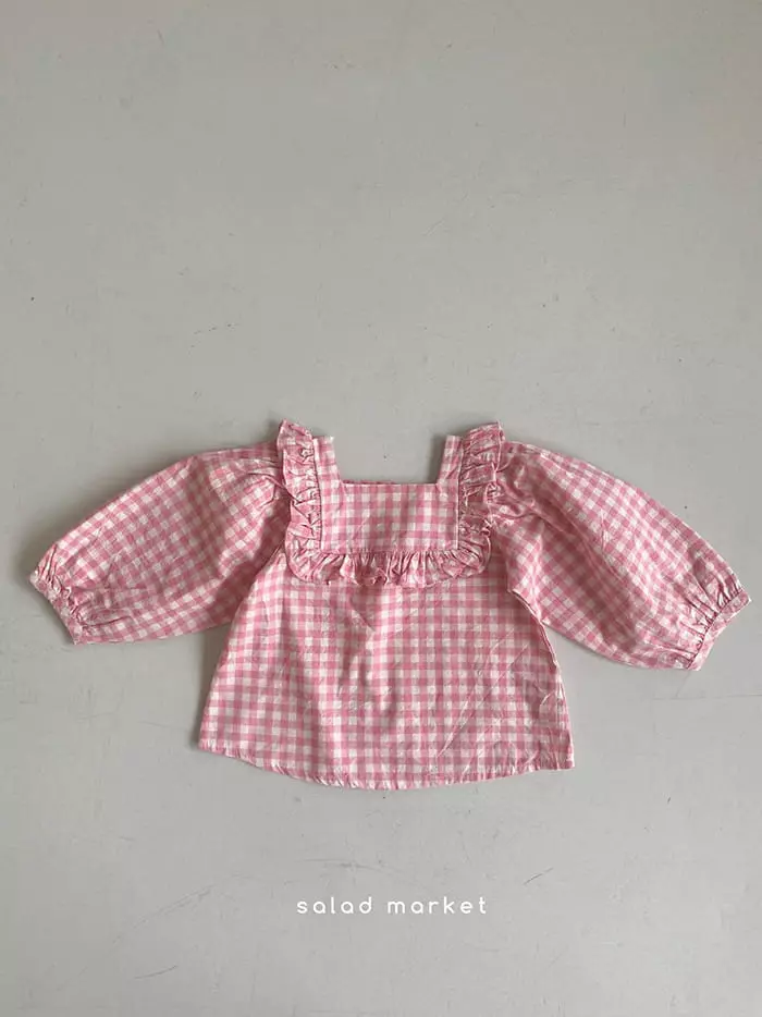 Salad Market - Korean Children Fashion - #magicofchildhood - Dona Blouse - 5