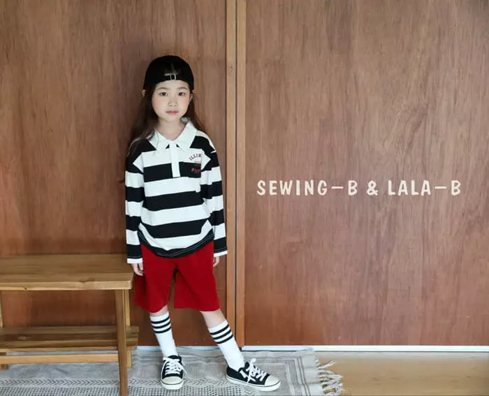 Sewing B - Korean Children Fashion - #childofig - Stripes Collar Tee - 6