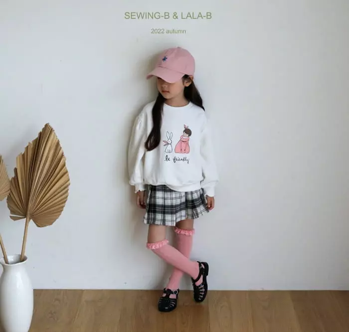 Sewing B - Korean Children Fashion - #kidsshorts - Rabbit Puff Sweatshirt - 5