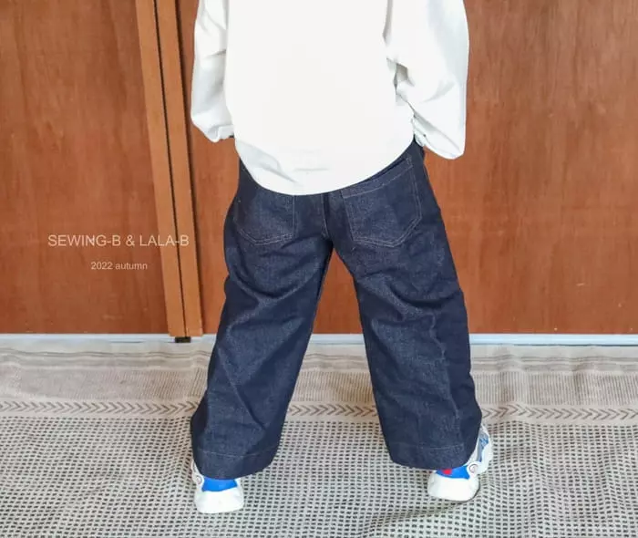 Sewing B - Korean Children Fashion - #kidsshorts - Wild Denim Jeans - 2