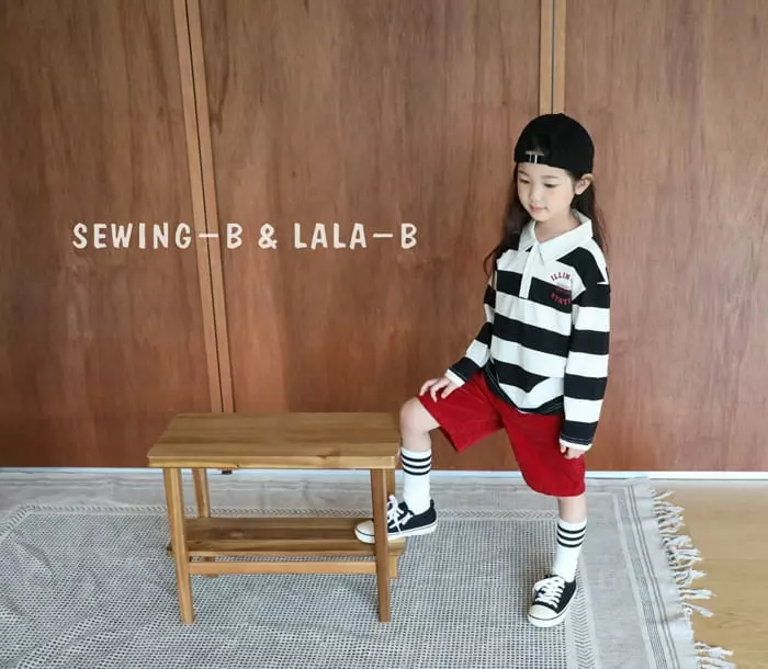 Sewing B - Korean Children Fashion - #littlefashionista - Stripes Collar Tee