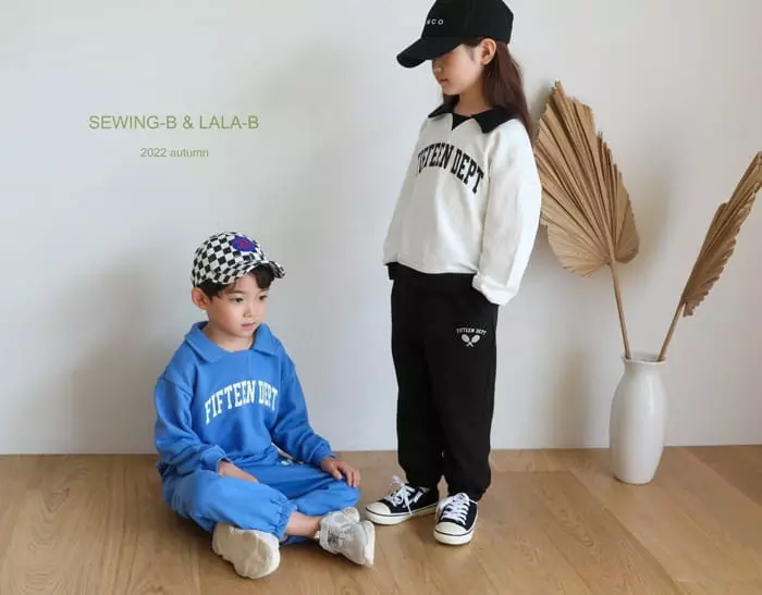 Sewing B - Korean Children Fashion - #littlefashionista - Collar Top Bottom Set - 5