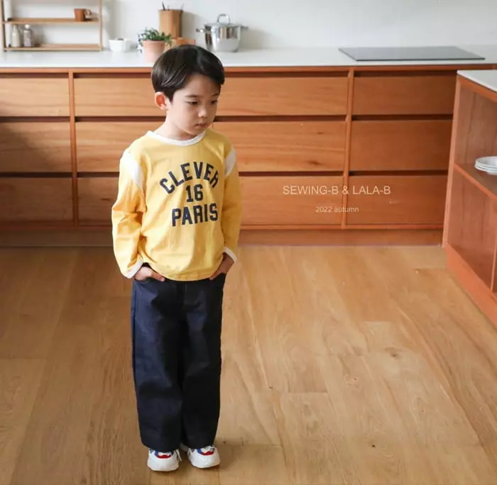 Sewing B - Korean Children Fashion - #littlefashionista - Color Slit Tee