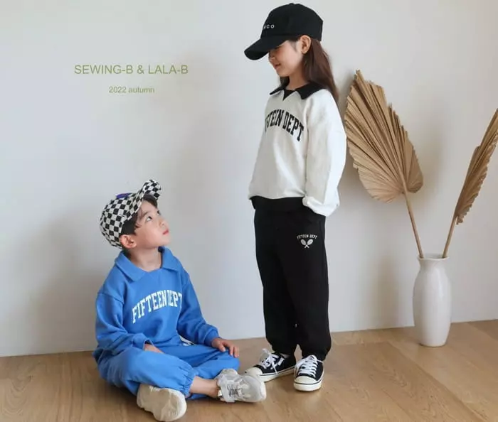 Sewing B - Korean Children Fashion - #magicofchildhood - Collar Top Bottom Set - 6