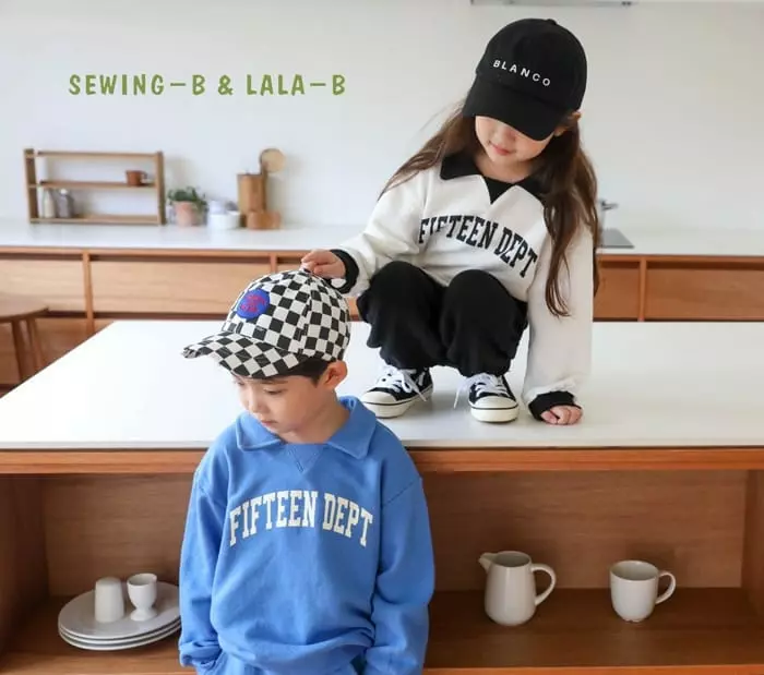 Sewing B - Korean Children Fashion - #minifashionista - Collar Top Bottom Set - 7
