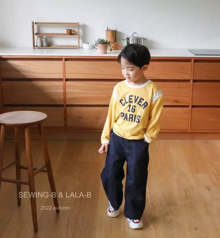 Sewing B - Korean Children Fashion - #minifashionista - Color Slit Tee - 4