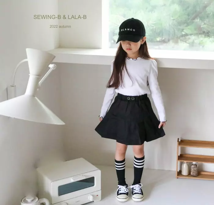 Sewing B - Korean Children Fashion - #prettylittlegirls - Heart Puff Tee
