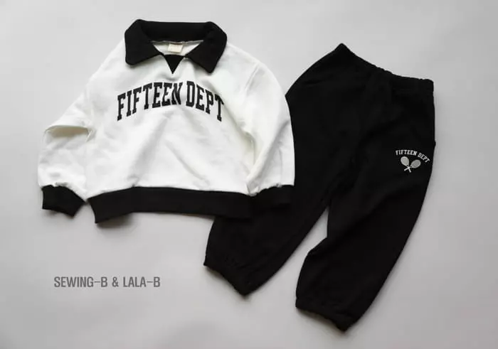 Sewing B - Korean Children Fashion - #todddlerfashion - Collar Top Bottom Set - 9
