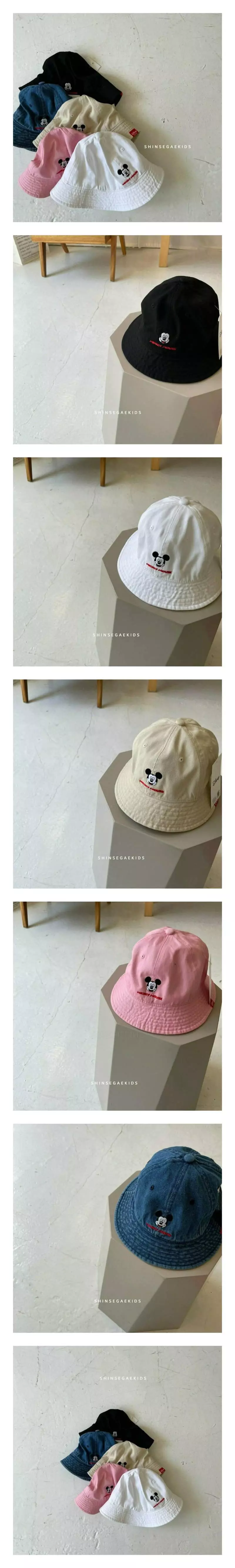 Shinseage Kids - Korean Children Fashion - #kidsshorts - Mickey Bucket Hat