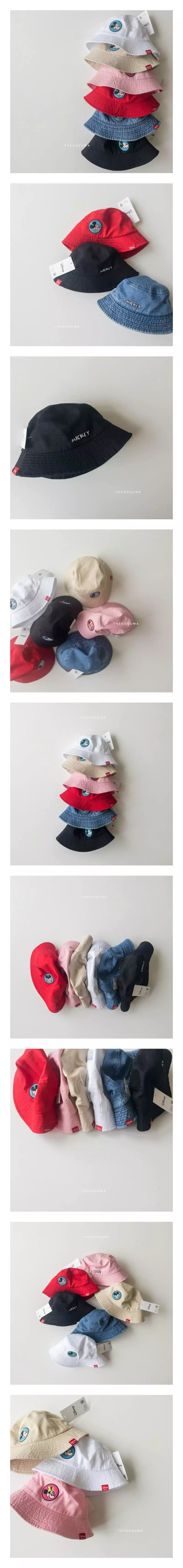 Shinseage Kids - Korean Children Fashion - #kidsstore - Mickey Maru Bucket Hat