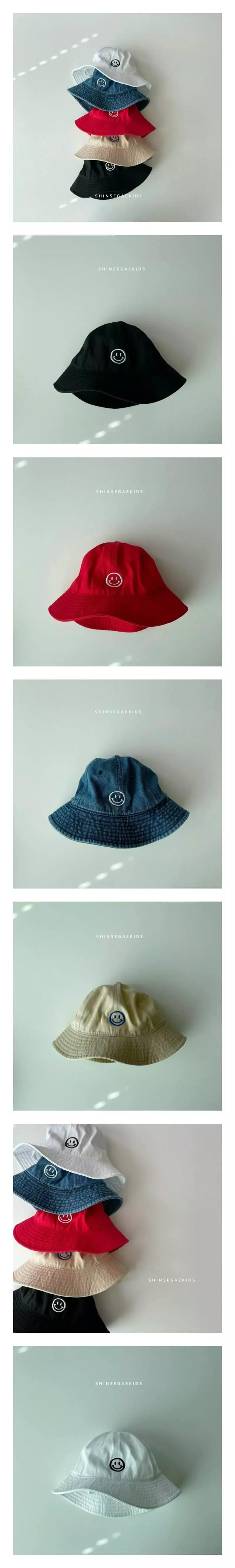Shinseage Kids - Korean Children Fashion - #minifashionista - Smile Bucket Hat