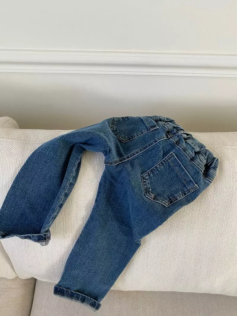 Shurrcca - Korean Children Fashion - #Kfashion4kids - Blue Jeans - 3