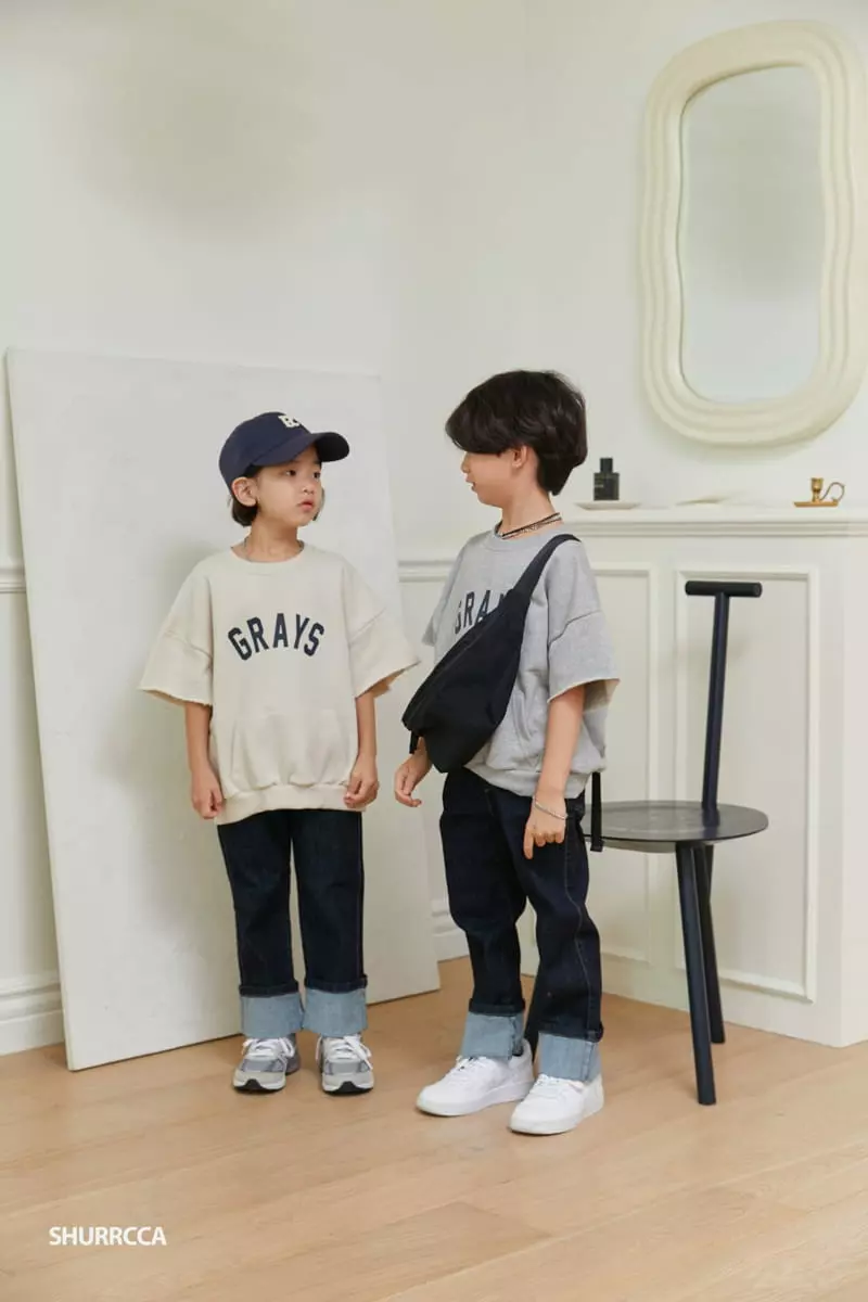 Shurrcca - Korean Children Fashion - #childofig - Span Roll Up Jeans - 5