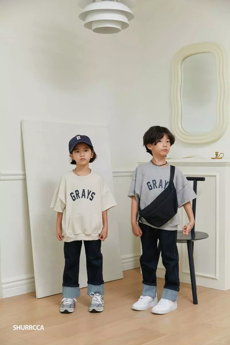 Shurrcca - Korean Children Fashion - #childofig - Short Sweatshrit - 9