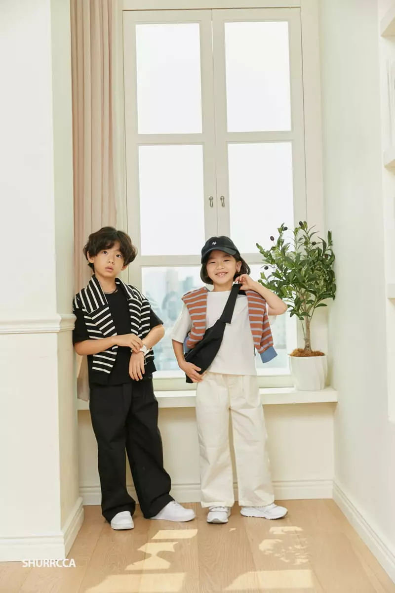 Shurrcca - Korean Children Fashion - #childrensboutique - Plain Tee - 12