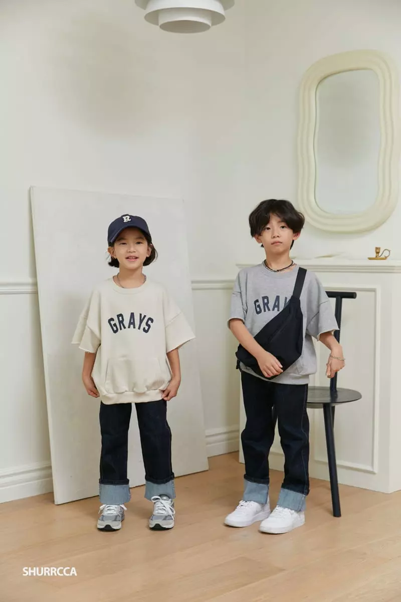Shurrcca - Korean Children Fashion - #designkidswear - Span Roll Up Jeans - 7