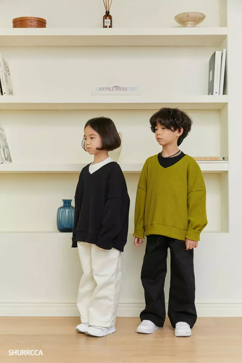 Shurrcca - Korean Children Fashion - #discoveringself - Croiffle Sweatshirt - 12
