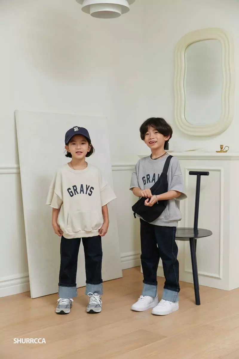 Shurrcca - Korean Children Fashion - #discoveringself - Span Roll Up Jeans - 8