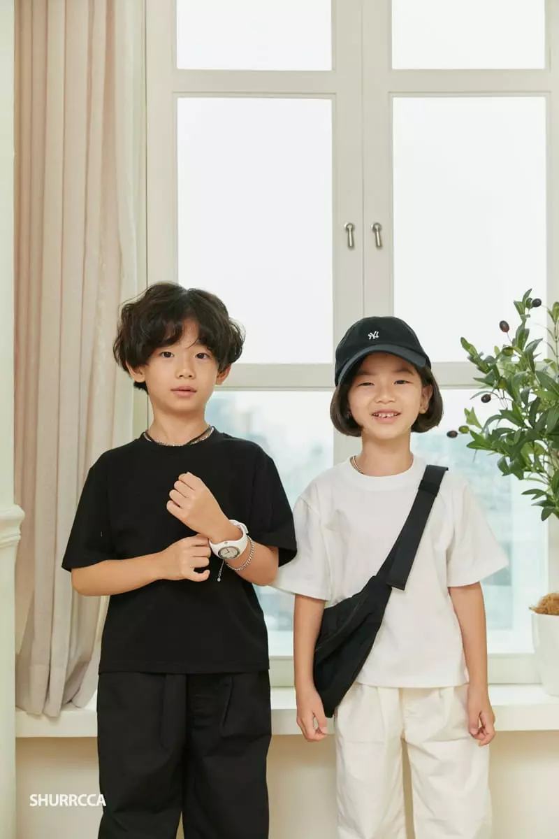Shurrcca - Korean Children Fashion - #kidsstore - Plain Tee - 3