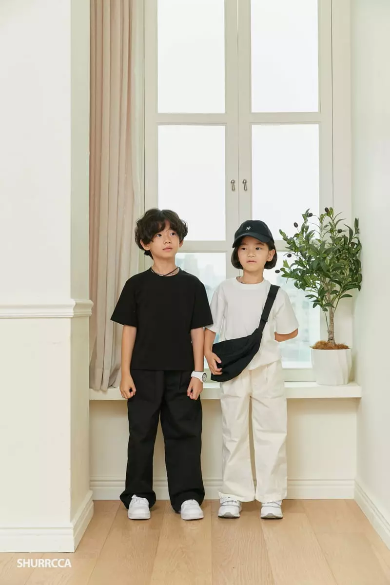 Shurrcca - Korean Children Fashion - #littlefashionista - Plain Tee - 6