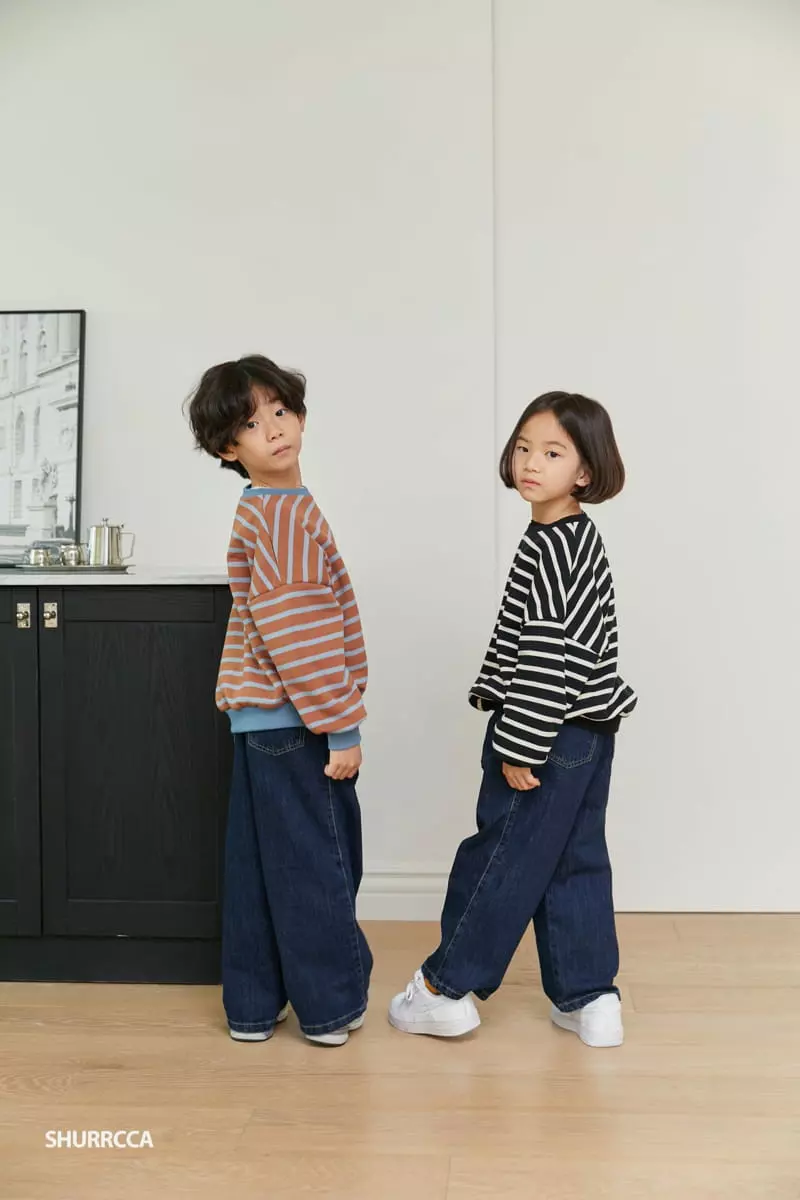 Shurrcca - Korean Children Fashion - #stylishchildhood - Line Sweatshirt - 9