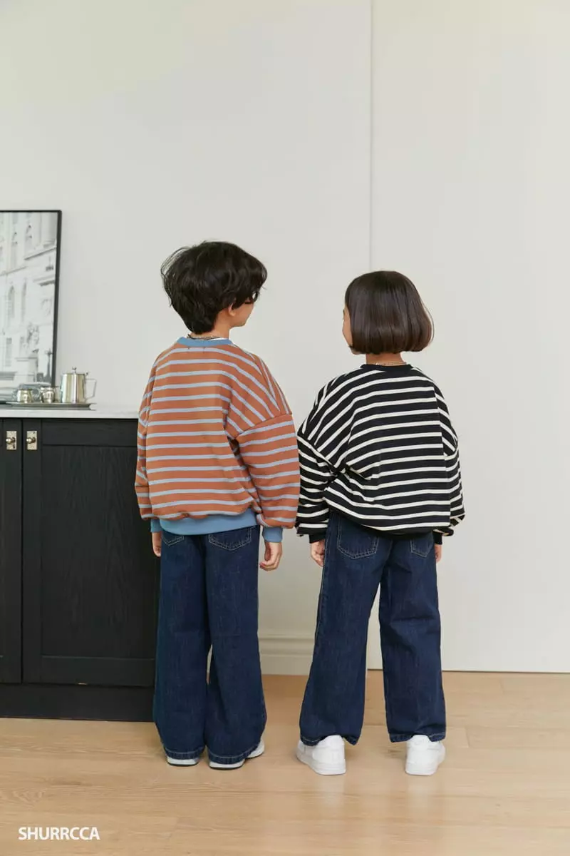 Shurrcca - Korean Children Fashion - #todddlerfashion - Line Sweatshirt - 7