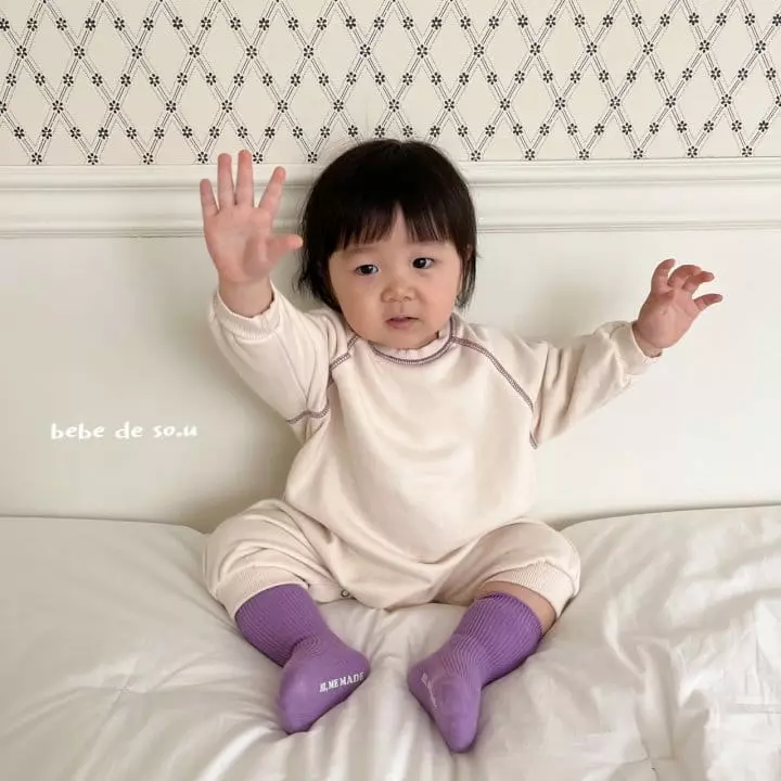 So U - Korean Baby Fashion - #babyfever - Bebe Raglan Bodysuit - 4