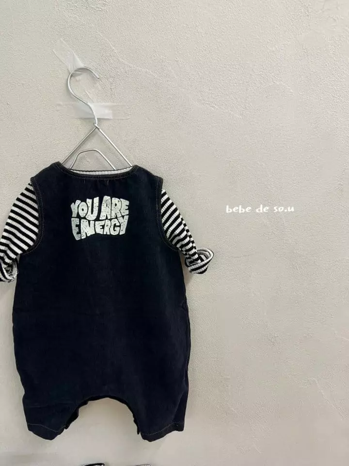 So U - Korean Baby Fashion - #babylifestyle - Bebe Pocket Denom Bodysuit - 7