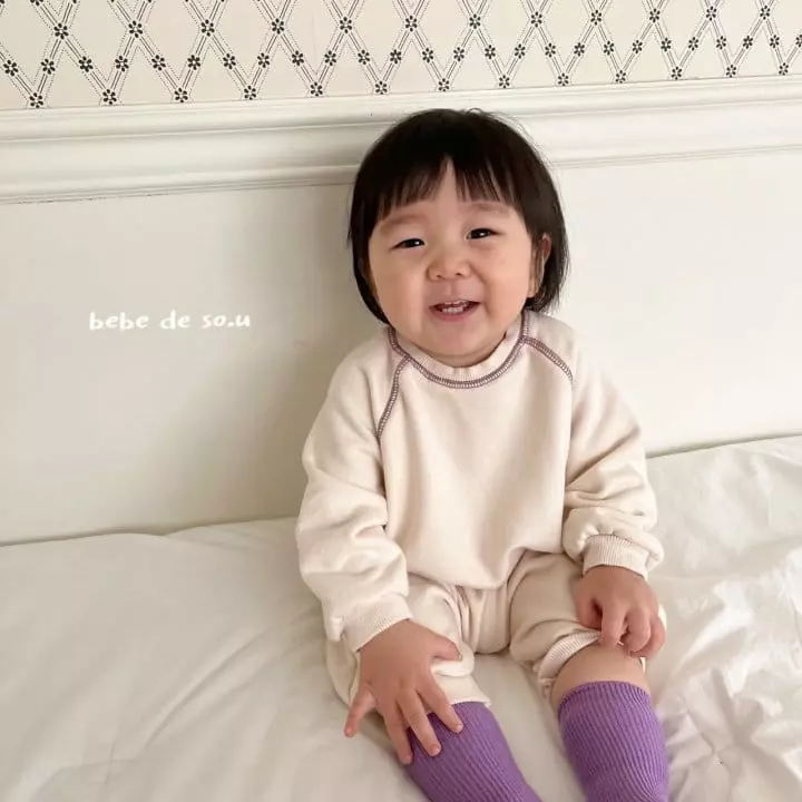 So U - Korean Baby Fashion - #babylifestyle - Bebe Raglan Bodysuit - 5