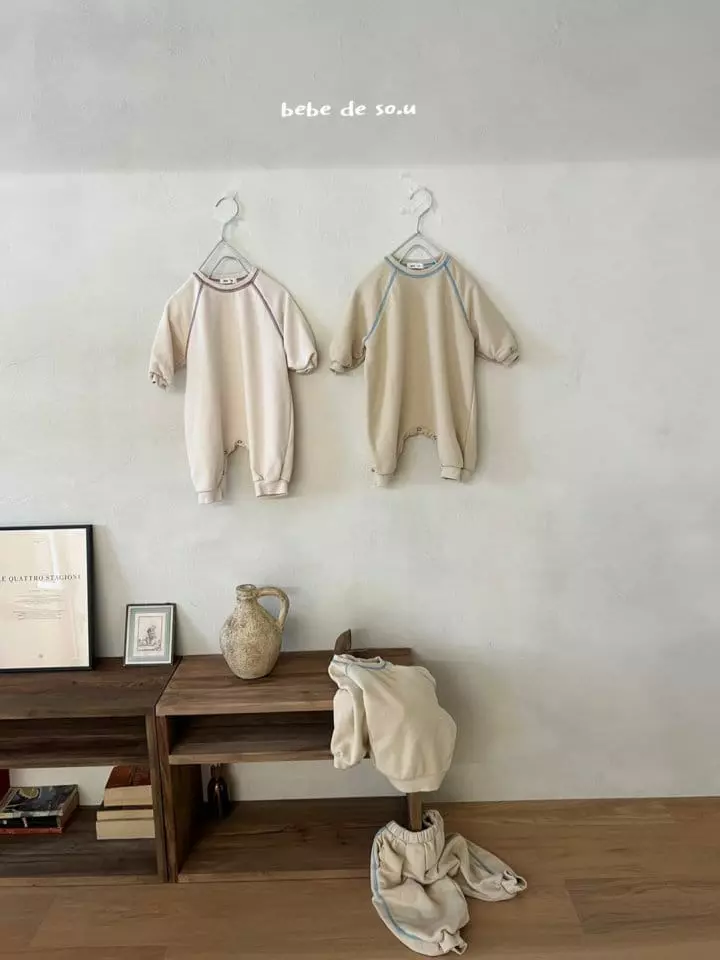 So U - Korean Baby Fashion - #onlinebabyshop - Bebe Raglan Bodysuit - 12
