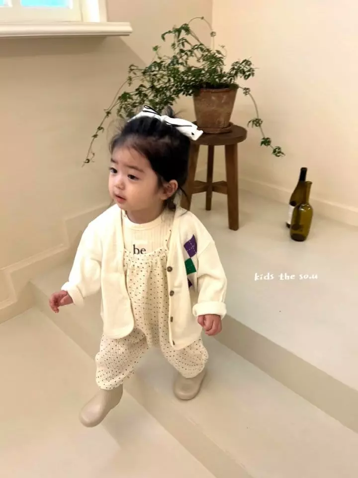 So U - Korean Children Fashion - #Kfashion4kids - Argyle Waffle Cardigan - 12