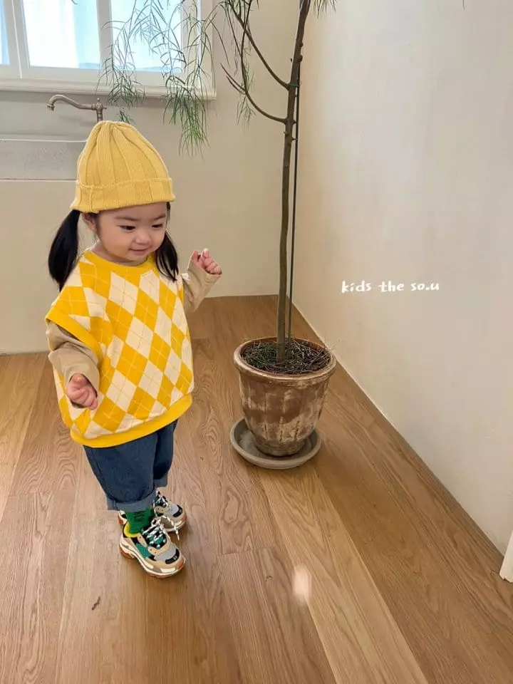 So U - Korean Children Fashion - #Kfashion4kids - Agyle Vest - 8
