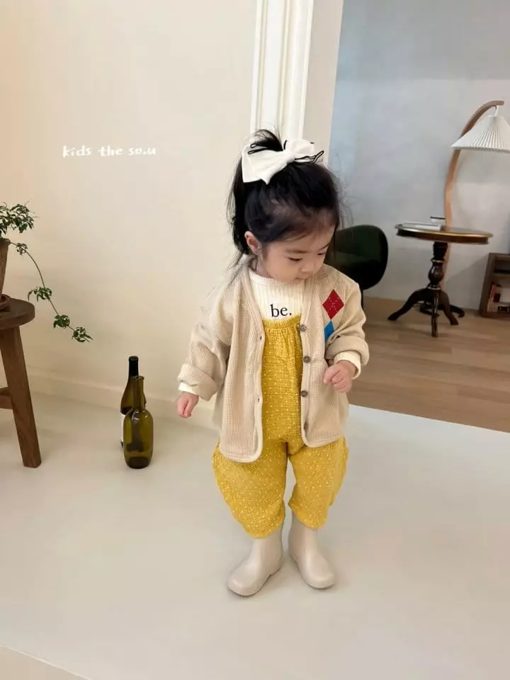 So U - Korean Children Fashion - #stylishchildhood - Argyle Waffle Cardigan - 4