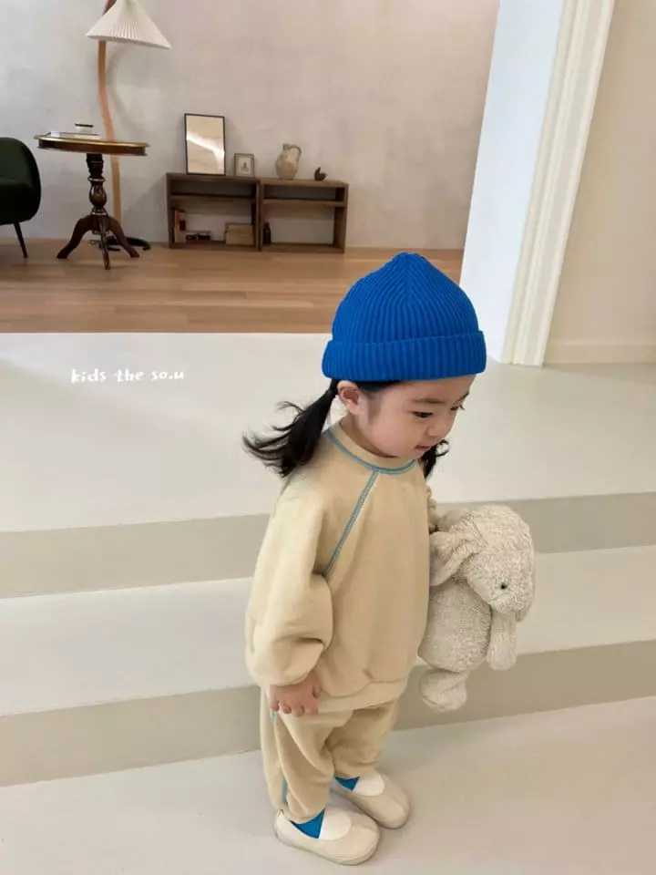 So U - Korean Children Fashion - #childrensboutique - Raglan Chu Top Bottom Set - 7