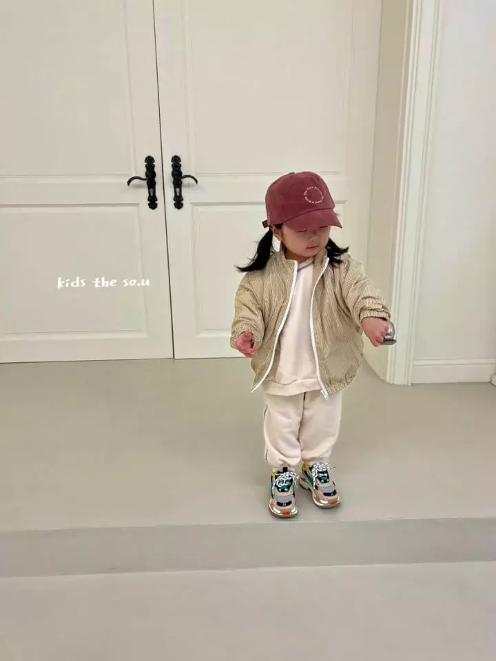 So U - Korean Children Fashion - #designkidswear - Check Paint Zip-up - 11