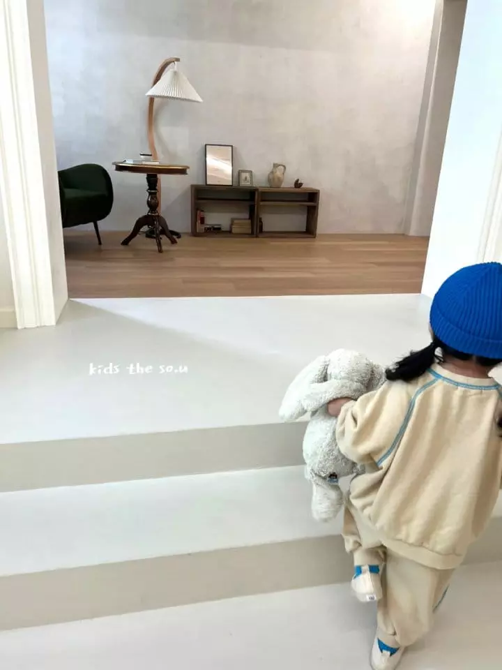 So U - Korean Children Fashion - #designkidswear - Raglan Chu Top Bottom Set - 8