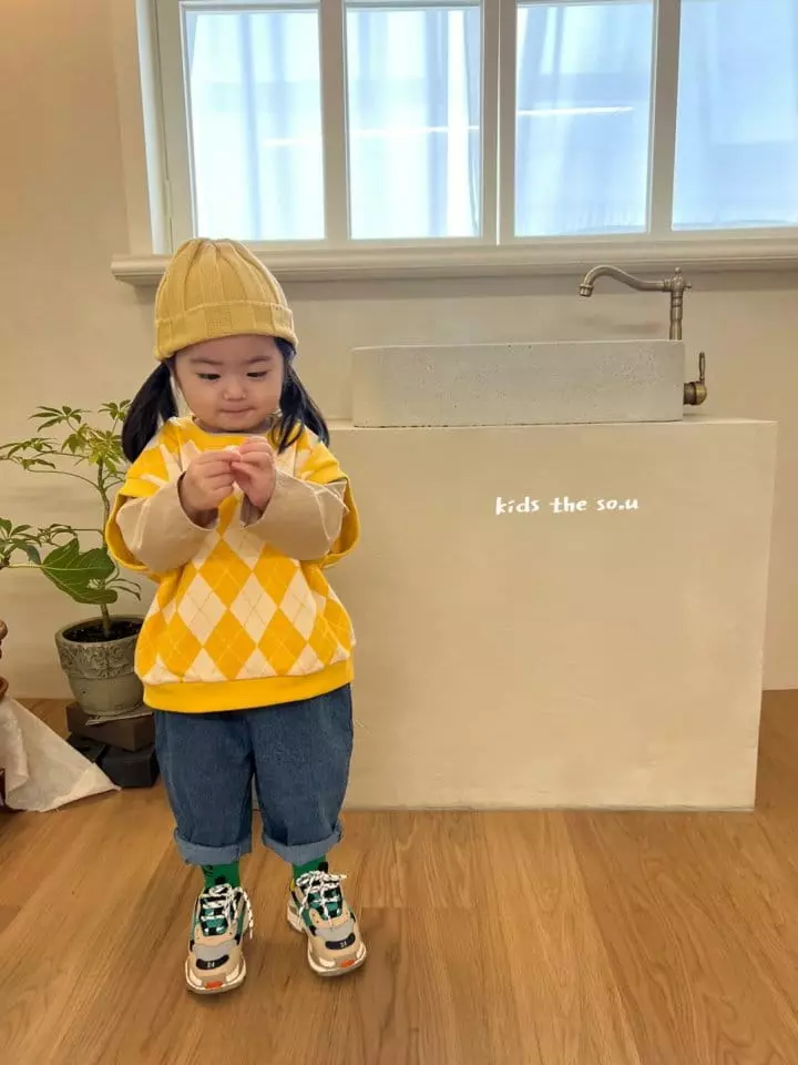 So U - Korean Children Fashion - #designkidswear - Agyle Vest - 2