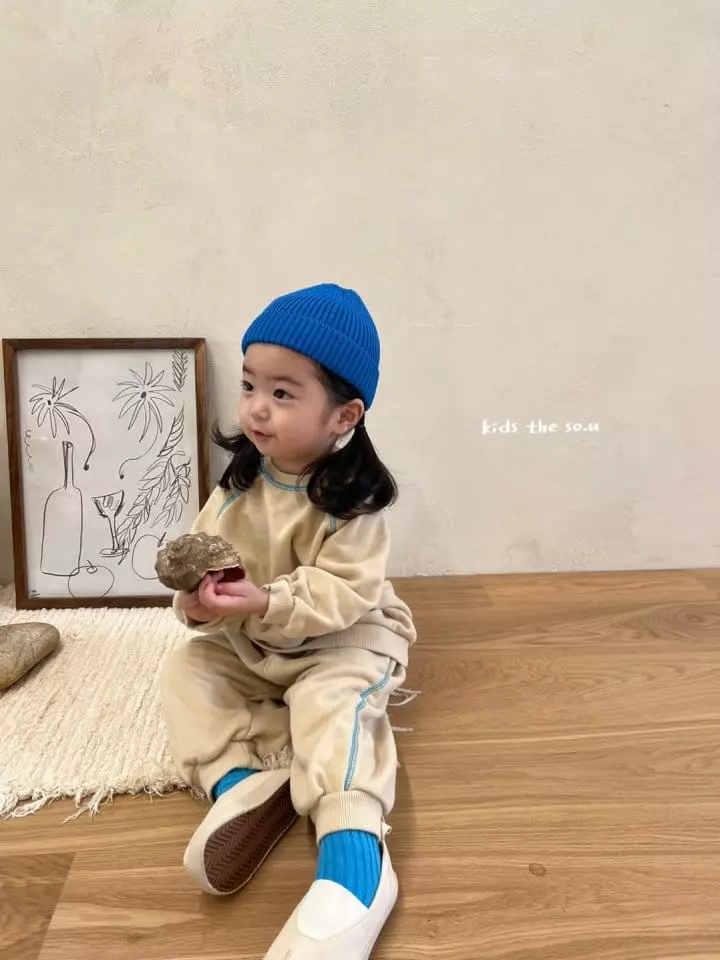 So U - Korean Children Fashion - #discoveringself - Raglan Chu Top Bottom Set - 9
