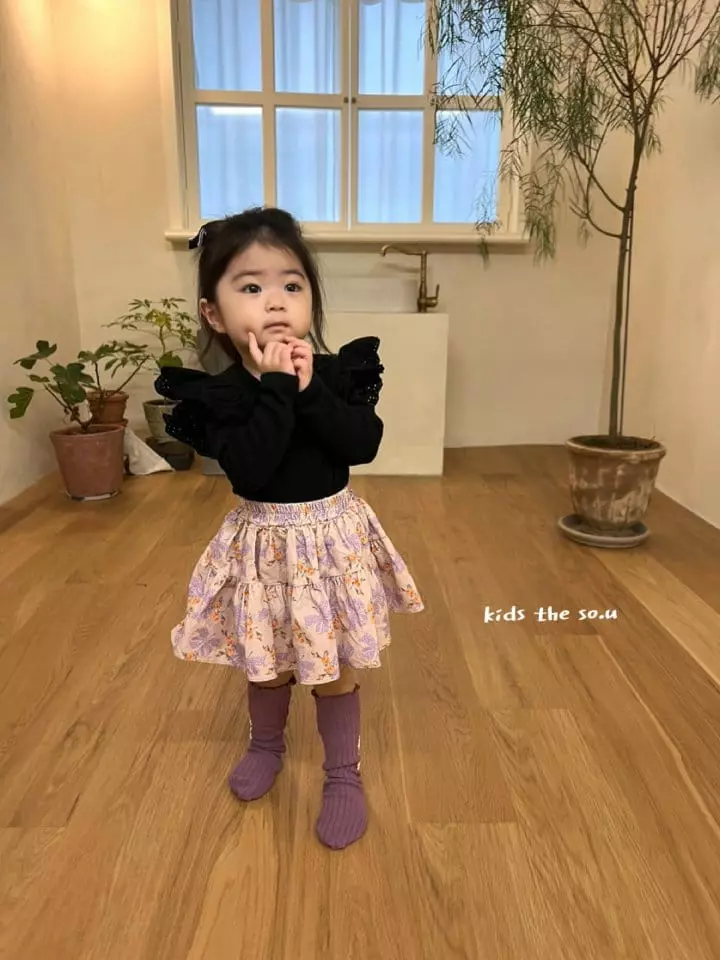 So U - Korean Children Fashion - #fashionkids - Lace Wing Tee - 11