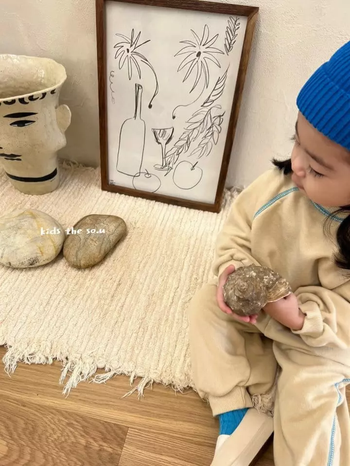 So U - Korean Children Fashion - #fashionkids - Raglan Chu Top Bottom Set - 10