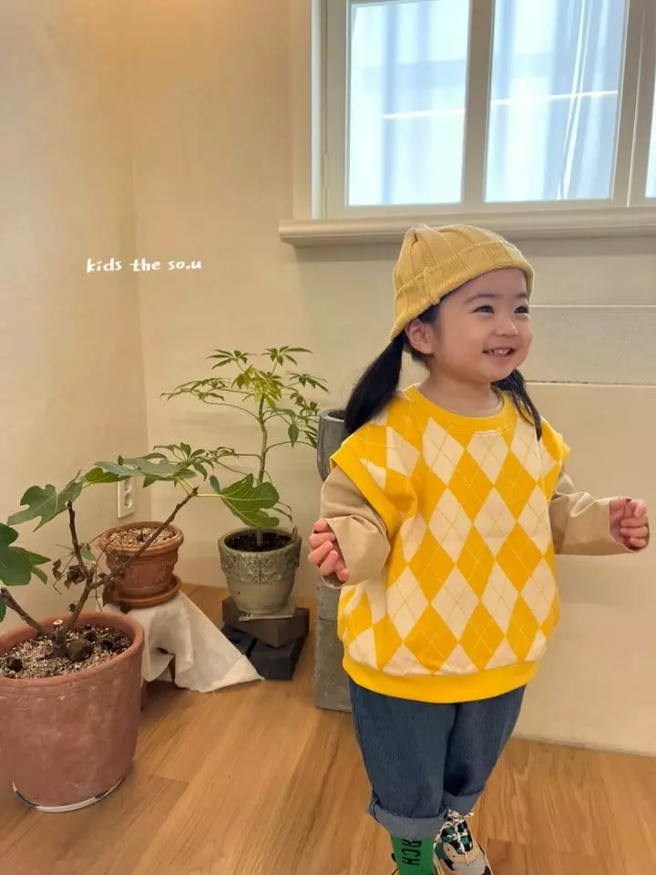 So U - Korean Children Fashion - #discoveringself - Agyle Vest - 4
