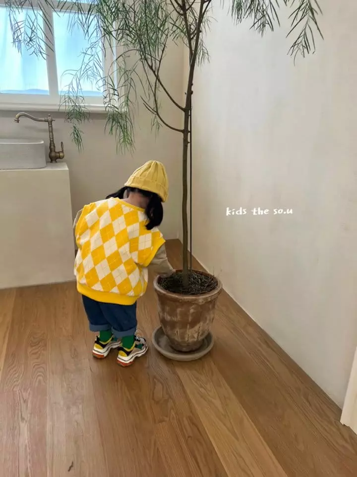 So U - Korean Children Fashion - #kidsstore - Agyle Vest - 6