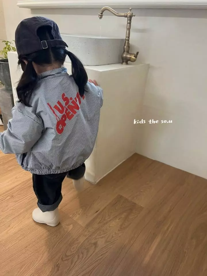 So U - Korean Children Fashion - #magicofchildhood - Check Paint Zip-up - 3