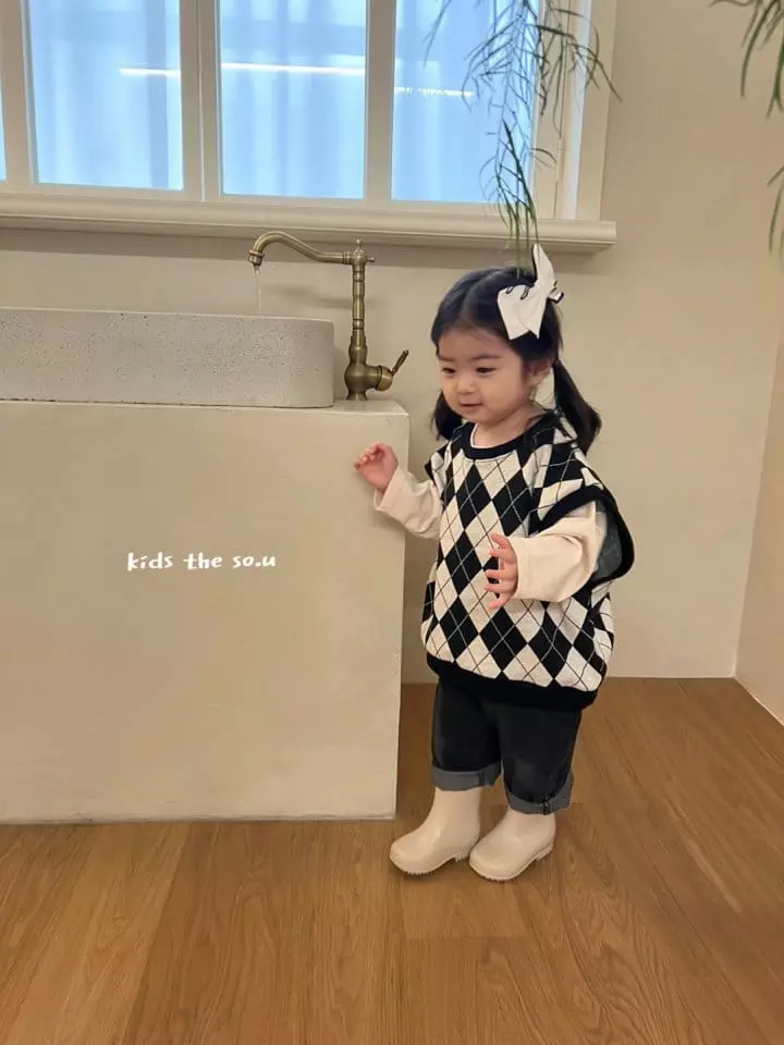 So U - Korean Children Fashion - #magicofchildhood - Agyle Vest - 10